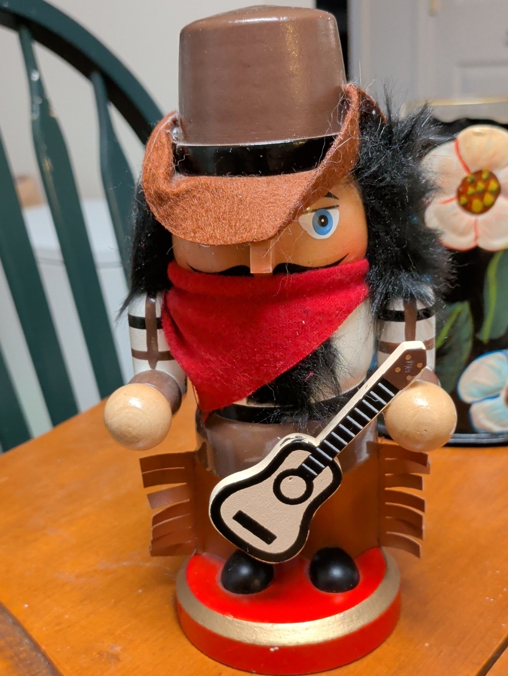 Cowboy Nutcracker with Guitar